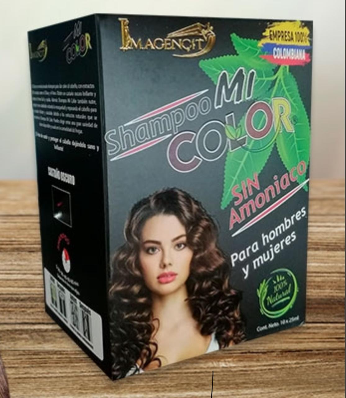 Shampoo MI COLOR castaño obscuro